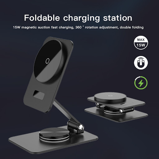 Title 1, Digital Magnetic Wireless Charger 15W. Fast Cha...