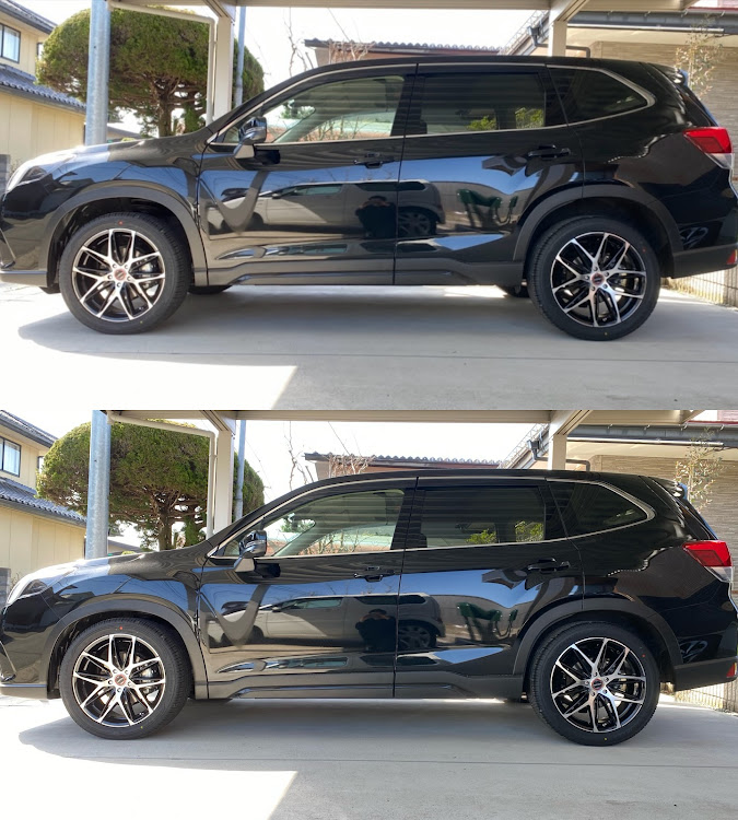 フォレスターのSUV・ローダウン・ローダウンSUV・を目指してますに関するカスタム事例の投稿画像1枚目