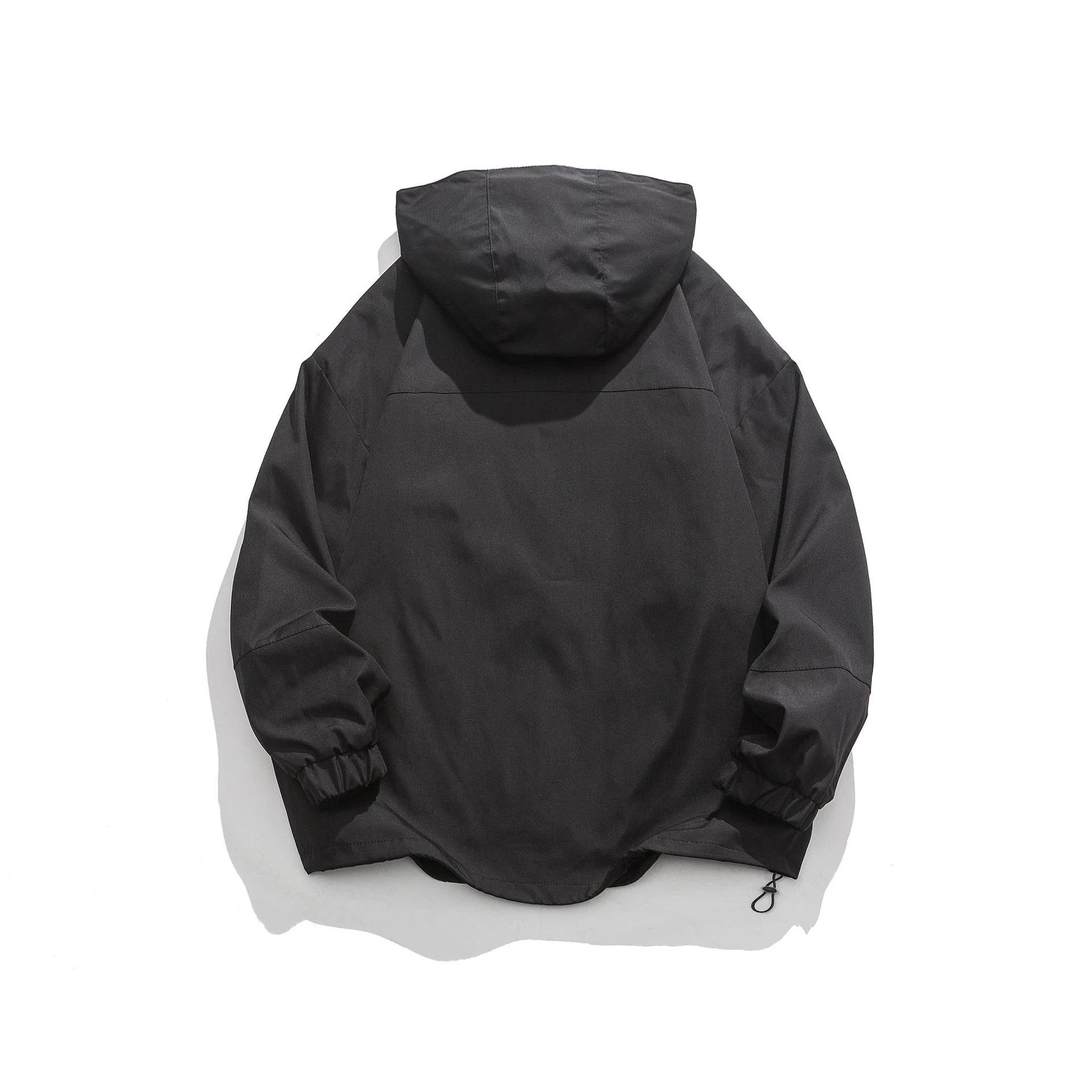 Trendy Hooded Jacket for Men, Versatile Casual PU Baggy Coat, Handsome Design and Comfortable Fit, Perfect for Everyday 