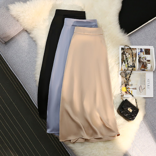 Title 5, Womens High-Grade Acetate Satin Skirt Experien...