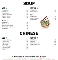 Flavour's Restaurant menu 2