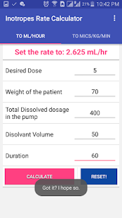 Inotropes Rate Calculator(圖2)-速報App