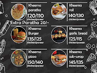 The Kheema Kart menu 1