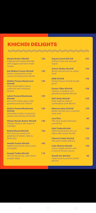 Khichdi Central menu 1