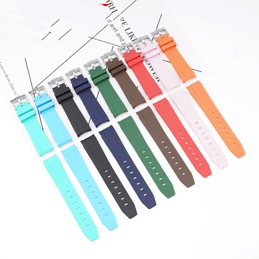 Title 8, Silicone Black Water Ghost Rubber Watch Strap, ...