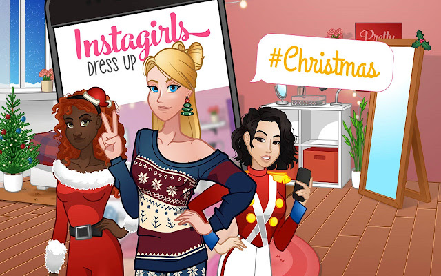 INSTAGIRLS CHRISTMAS DRESS UP