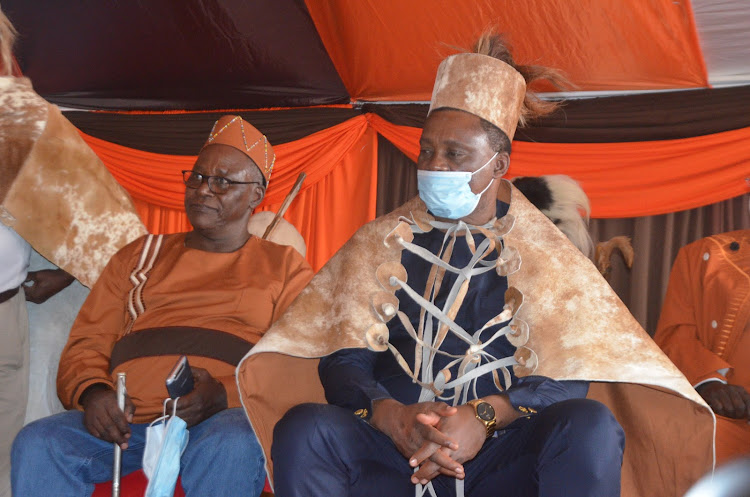 National Assembly Speaker Justin Muturi after being coronated as the spokesperson of the Mt. Kenya region.