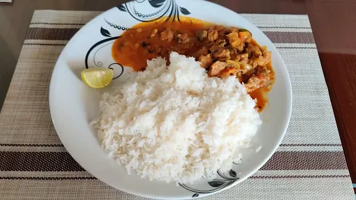 White Rice+Mutton Masala+Chicken Kabab