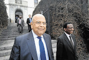 TOP-LEVEL INVESTIGATION: Co-operative Governance Minister Pravin Gordhan and Rhodes University's acting vice-chancellor, Dr Sizwe Mabizela, after Thursday's emergency meeting