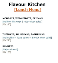 Flavour Kitchen menu 1