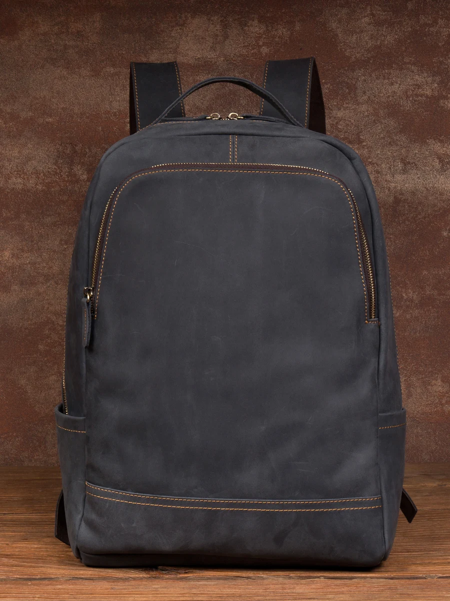 Title 1, Mochila de cuero para hombre, mochila de viaje ...