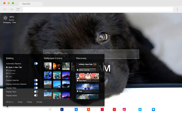 Puppy HD New Tabs Popular Pets Themes
