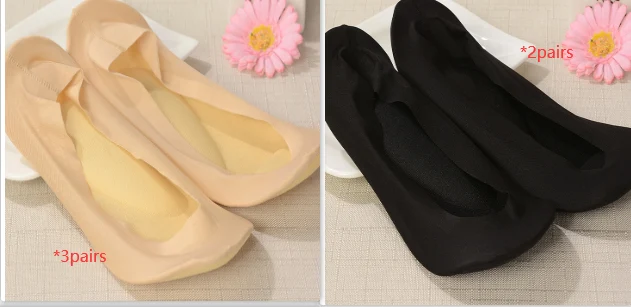 3D-voetmassage zomersokken voor dames, ijszijde, ondiepe mond, onzichtbare silica gel slippers, voetverzorging voor gezondheid en comfort.