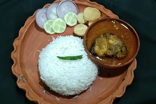 Rice With Katla Curry