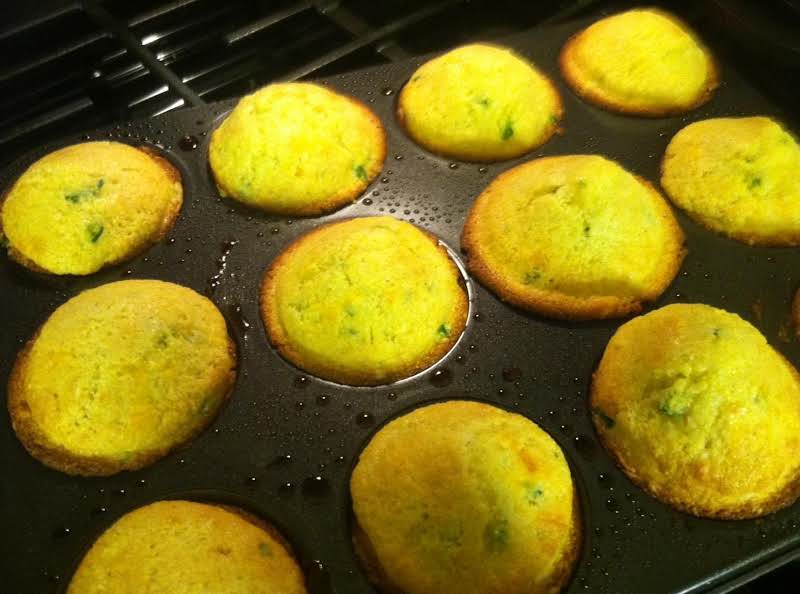 Three Cheese Kickin Corn Muffins