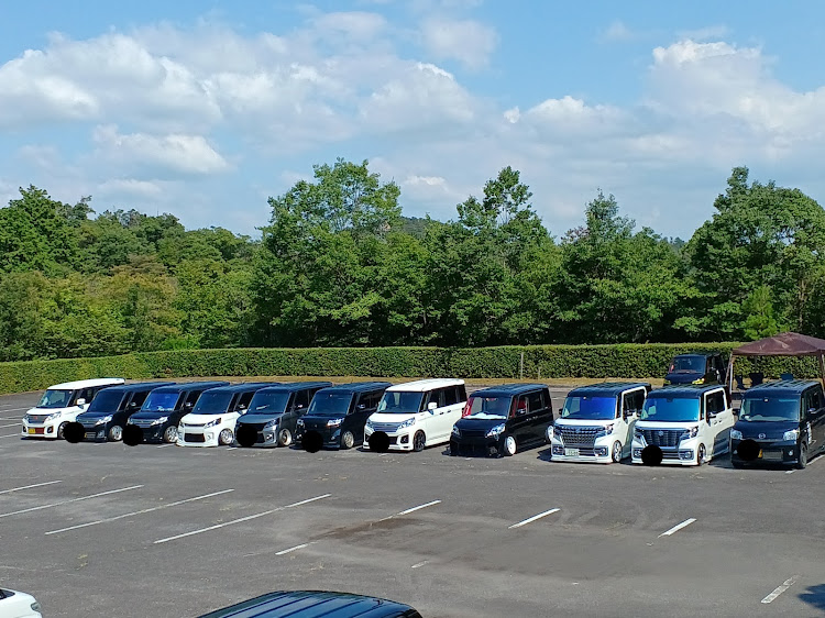 スペーシアカスタムの岡山→滋賀・パレスぺオフ会・いいね👍️ありがとうございます🙇・また行きたいでーす。・初参加してきました😁に関するカスタム事例の投稿画像6枚目