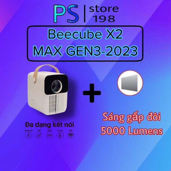 Máy Chiếu Mini Beecube X2 Max Và X2 Max Gen 3 - Full Hd 1080 - Giảm Giá Khi Mua Kèm Phụ Kiện