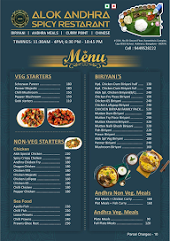 Alok Andhra Spicy Restaurant menu 1