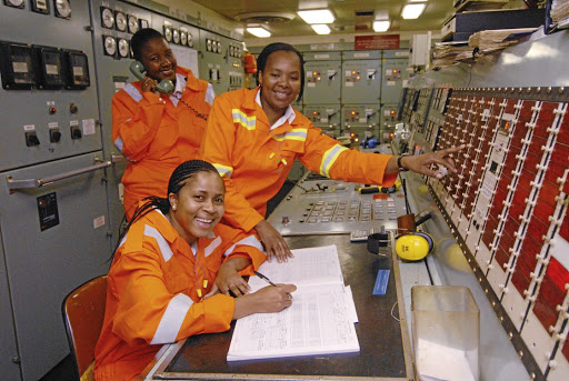 The writer feels Pillay's comments are a stumbling block to the advancement of women engineers like this trio of Sibongile Nomala, front, Nomazwi Ntsinjana and Kim Mainguy.