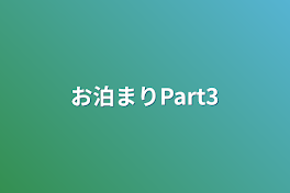 お泊まりPart3