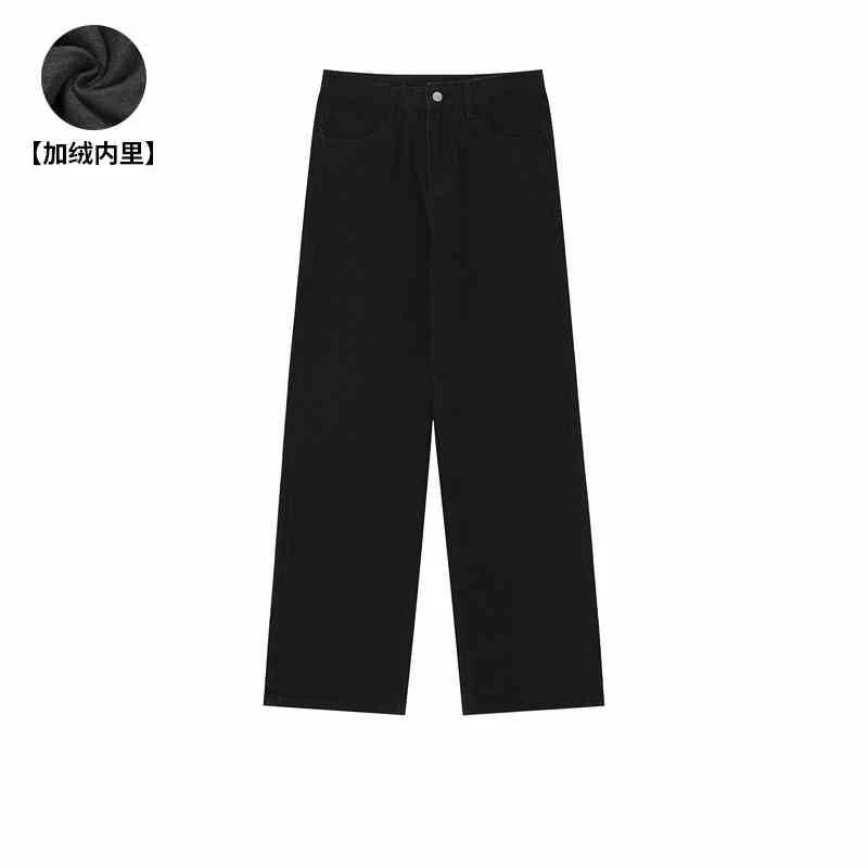 Retro Heren Jeans Recht Wassen Look Losse Casual Broek Verweerde Stijl Comfortabel Perfect voor Dagelijks Gebruik en een Relaxte Uitstraling