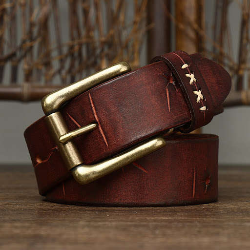 Title 8, Washed-out Vintage First Layer Cow Leather Pin ...