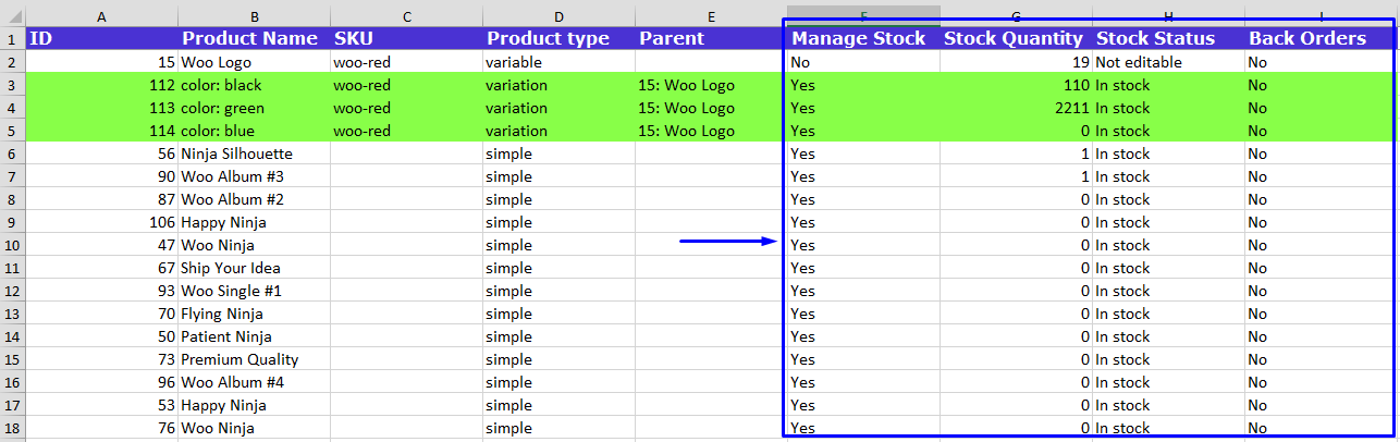 Fields support edit and import