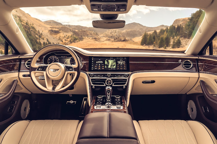 There is of course lots of tradition and craftsmanship in the Flying Spur, but also technology too. Picture: SUPPLIED