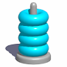 Sort Hoop Stack Color - 3D Col icon