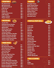 Coco Bakers menu 1