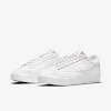 womens blazer low platform white