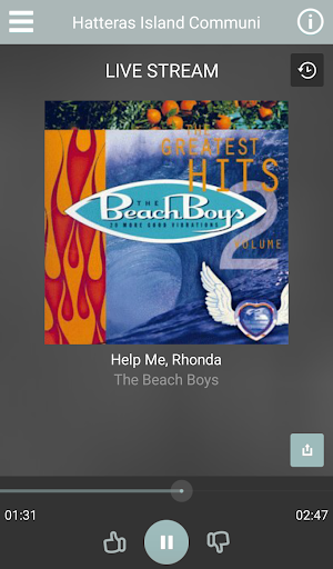 Screenshot Radio Hatteras Player