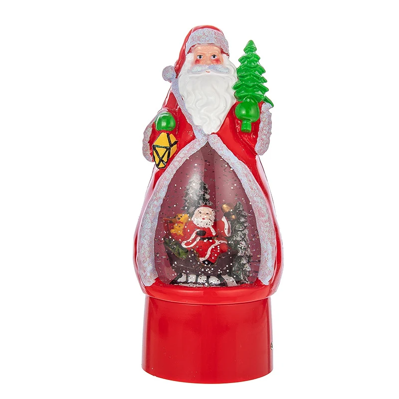 Title 1, Kerstdecoratie Oude Man Sneeuwpop Muziekdoos Bu...