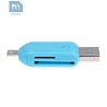 Đầu Đọc Thẻ Nhớ Tf / Sd Cổng Usb / Micro Usb Otg Nhỏ Gọn Cho Điện Thoại Thông Minh