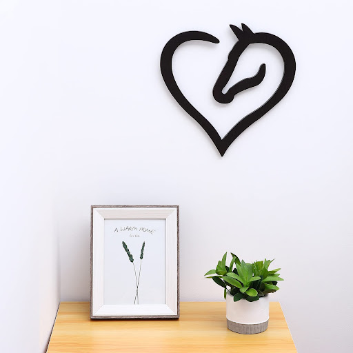 Title 4, Wrought iron metal Love Horse handicraft decora...