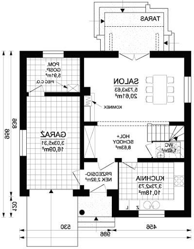 Chaber - Rzut parteru