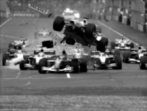 FLASHBACK: McLaren driver Heikki Kovalainen was taken to hospital after being knocked unconscious in a heavy crash at the Spanish Grand Prix recently. 29/10/08. © Unknown.