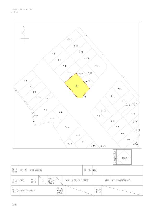 長岡市　売り土地　角地　豊田町