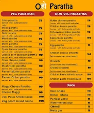 Oho Parathas menu 1