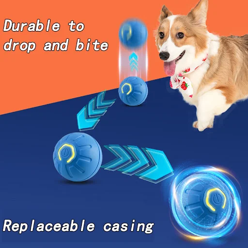 Cat Interactive Bouncing Ball Smart Cat Toys USB Automatic Rolling Magic Ball Electronic Cat Dog Toy Cat Game Accessorie