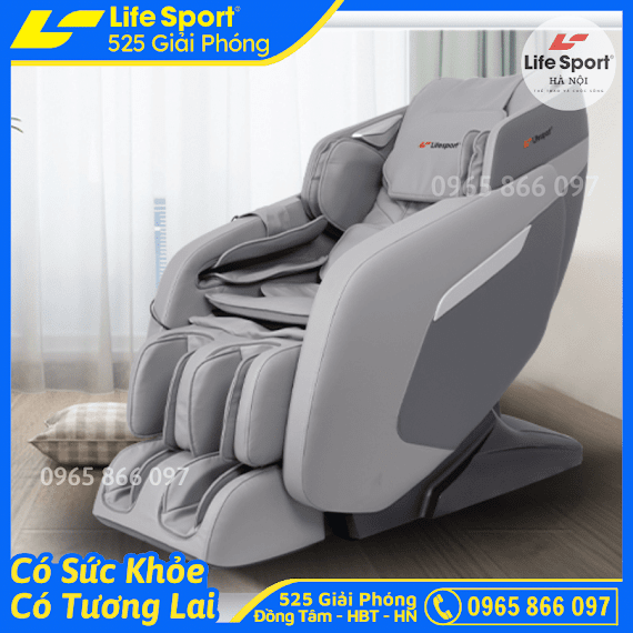 [Sale 60%] Ghế Massage Toàn Thân Lifesport Ls - 399 Trị Liệu Toàn Thân Công Nghệ Mát Xa Nhiệt Hồng Ngoại Tân Tiến Giúp Thư Giãn, Giảm Stress Tại Nhà, Đạt Chuẩn Iso Quốc Tế. 20 Chế Độ Massa Tự Động & Chuyên Sâu, Chức Năng Dò Tìm Huyệt Đạo