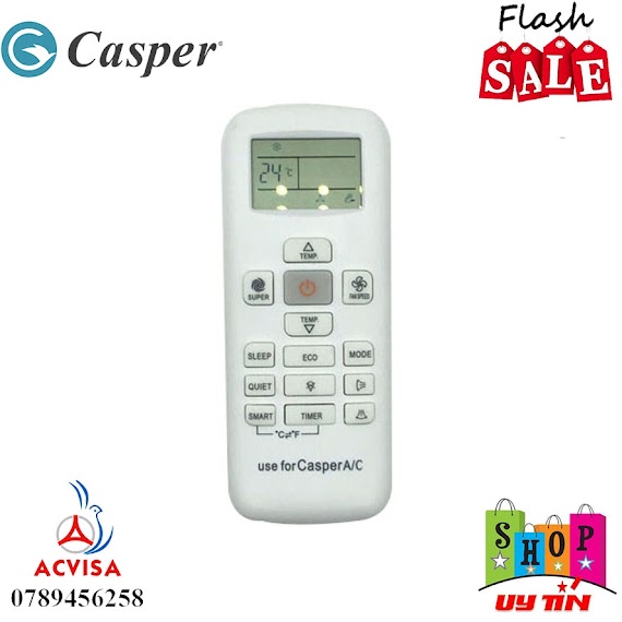 (Remote Máy Lạnh ) Điều Khiển Điều Hòa Casper Đời Mới