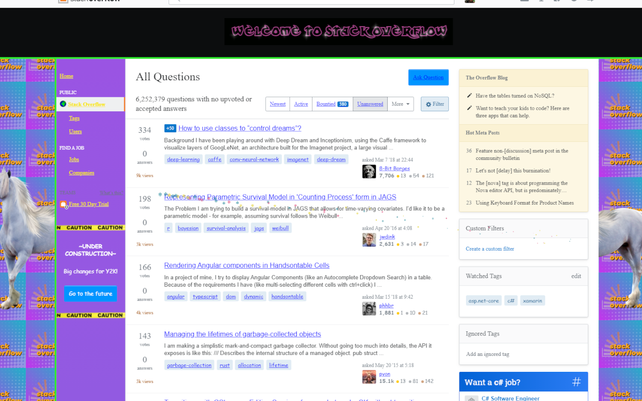 StackOverflow that 90's Theme Preview image 1