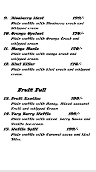 Wafle And Shake Factory menu 2