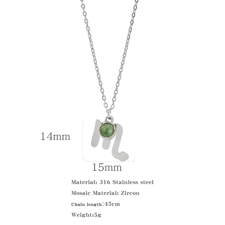 Colar de aço inoxidável com adorno de zircônia, brilho duradouro. Elegância para mulheres, ideal para ocasiões especiais e uso diário.