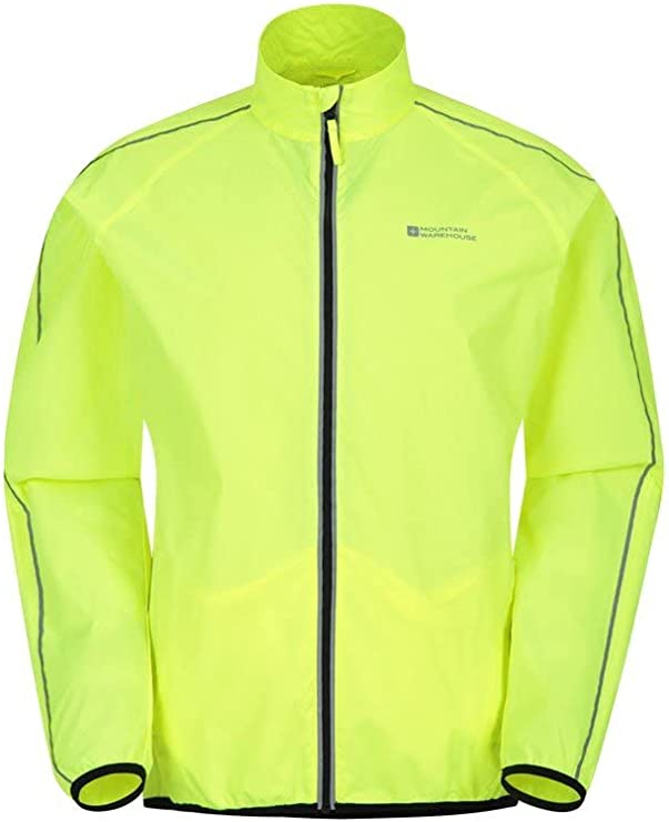 Mountain Warehouse Mens Water Resistant Running Rain Jacket