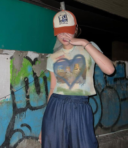 Title 4, Irregular Tie Dyed Casual Short Sleeve T-shirt Top