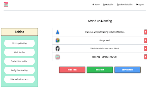 Tabin - Schedule your day