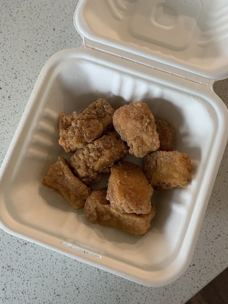 Chik Nugs- tofu. GF. $8