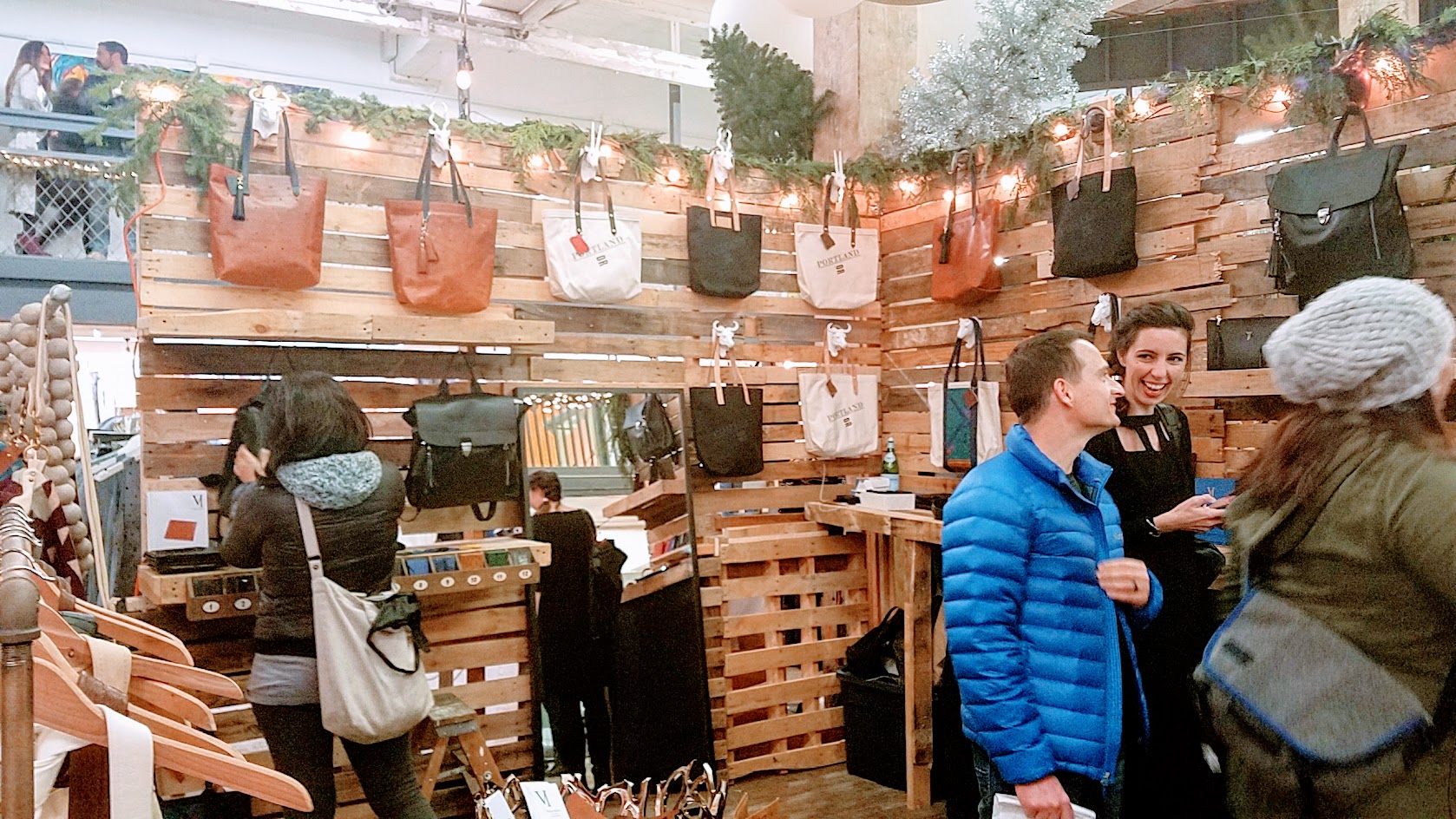 The vibe of the Portland Night Market, held every few months in the Central Industrial District in a warehouse, during the November 2016 market